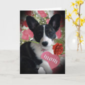 CORGI MOM Cartes de la Fête des Mères (Fleur jaune)