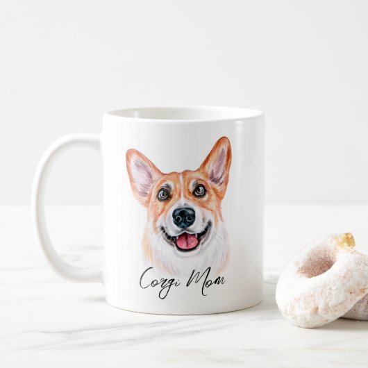 Corgi Mom Mug (Avec donut)