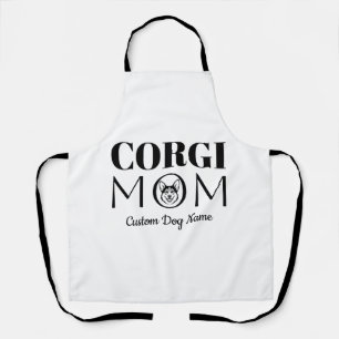Corgi MOM Verjaardagscadeau voor moeder, hondenmoe Schort