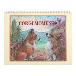 Corgi Moments Muurkalender – grillige hondenkunst Kalender