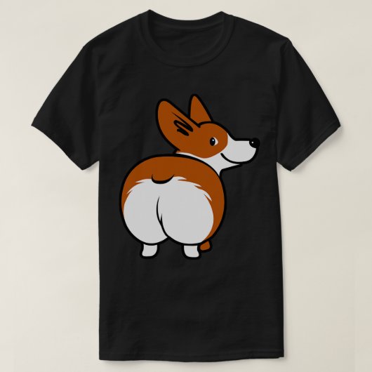 Corgi-mondkapje T-shirt (Design voorkant)