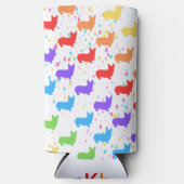  Corgi, Monogrammed Party Favor (Voorkant)