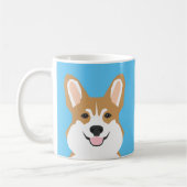 Corgi Mug - Aqua Turquoise Corgi Mug (Gauche)