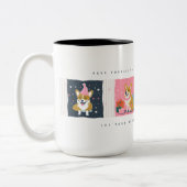 Corgi Mug de Noël rétro (Gauche)