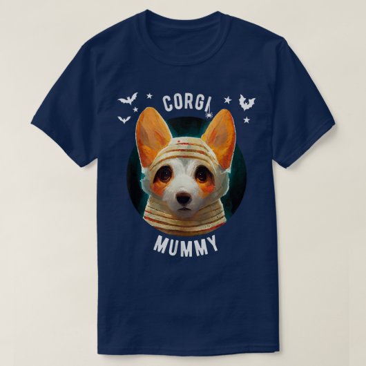 Corgi Mummyhalloween -584 T-shirt (Design voorkant)