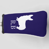Corgi Navy Golf Head Hoesje Golfheadcover (Voorkant)