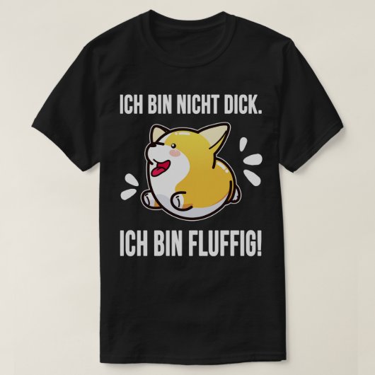 Corgi nicht luffig luffig t-shirt (Design voorkant)