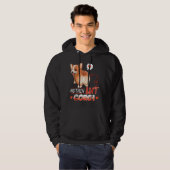 Corgi Niets Long Hoeve Hoodie (Voorkant volledig)