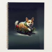 Corgi Noël neige hiver (Devant)