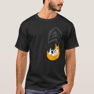 Corgi Ondersteboven Zak Hond T-shirt