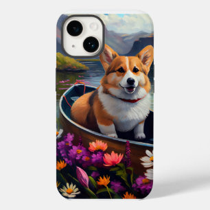 Corgi op een peddel: Een landschappelijk avontuur Case-Mate iPhone 14 Hoesje