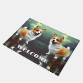 Corgi over water deurmat (Schuin)
