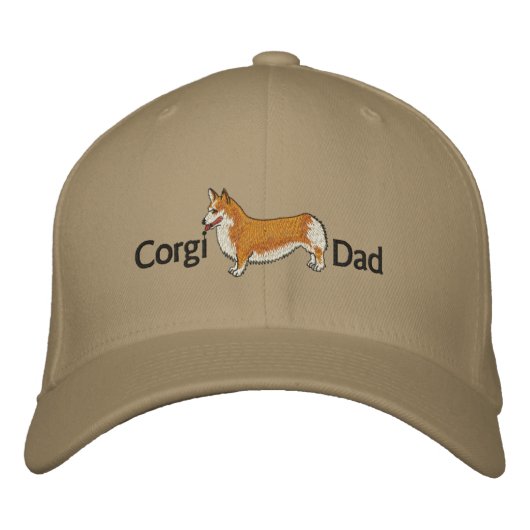 Corgi Papa Casquette brodé (Devant)