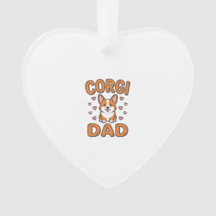 Corgi Papa Gravure Vintage T-Shirt pour Amoureux d
