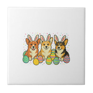 Corgi Pasen T-Shirt_1 Tegeltje