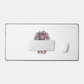 Corgi patriote feux d'artifice Chien Conception ve (Clavier et souris)