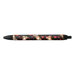 Corgi-patroon Zwarte Inkt Pen