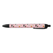 Corgi Pattern roze Zwarte Inkt Pen (Bodem)
