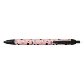 Corgi Pattern roze Zwarte Inkt Pen (Achterkant)