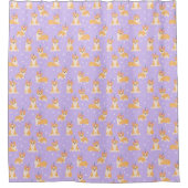 Corgi Pattern Shower Curtain Douchegordijn (Voorkant)