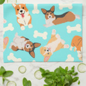 Corgi Pattern Theedoek (Gevouwen)