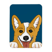 Corgi Peeking Magneet (Verticaal)