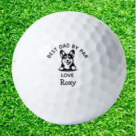 Corgi Peeking Puppy Aanpassen Golf Head Hoesje Golfballen