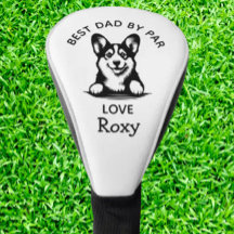 Corgi Peeking Puppy Aanpassen Golf Head Hoesje