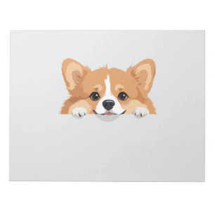 Corgi Peeking Schattigee Schattige Funny Animal Ca Notitieblok