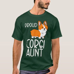 Corgi Pembroke Lover Proud Corgi tante T-shirt