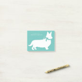 Corgi Pembroke Welsh Post-it Notes (Sur un bureau)
