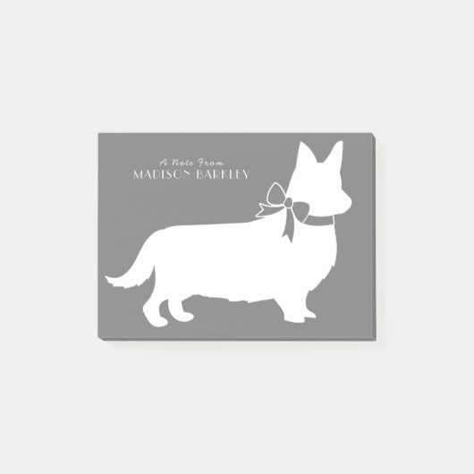 Corgi Pembroke Welsh Post-it Notes (Devant)