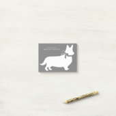 Corgi Pembroke Welsh Post-it Notes (Sur un bureau)