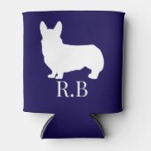 Corgi Perfect Gift Blue Navy Blikjeskoeler (Voorkant)