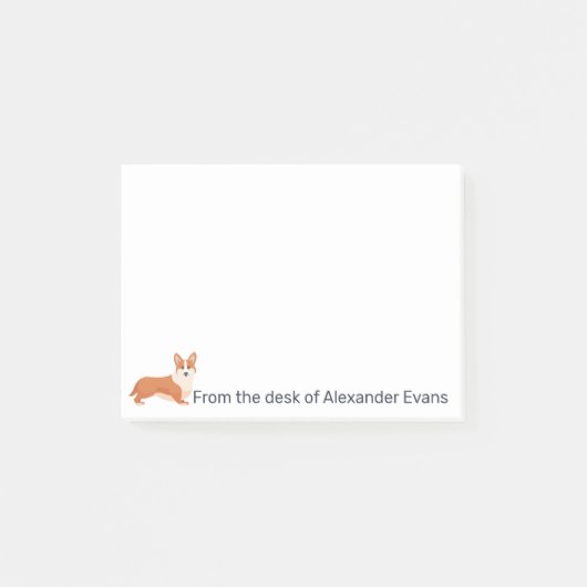Corgi Personalize Post-it® Notes (Voorkant)
