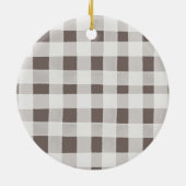 Corgi Persoonlijke kersthond Keramisch Ornament (Achterkant)