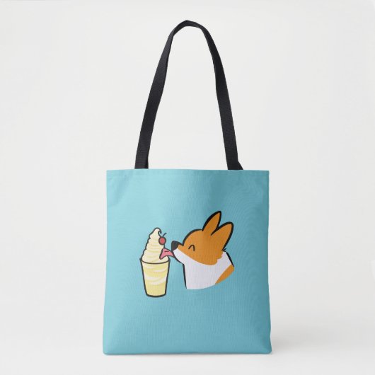 Corgi Pineapple Dole Whip Bag Draagtas (Voorkant)