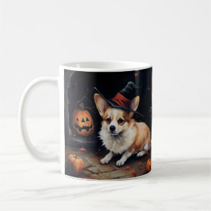 Corgi Pompoenen Halloween Griezelen Koffiemok