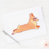 Corgi pose autocollant (Enveloppe)