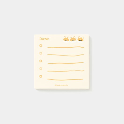 Corgi Post-it® Notes (Voorkant)