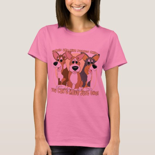 Corgi Potato Chips Dames TShirt (Voorkant)