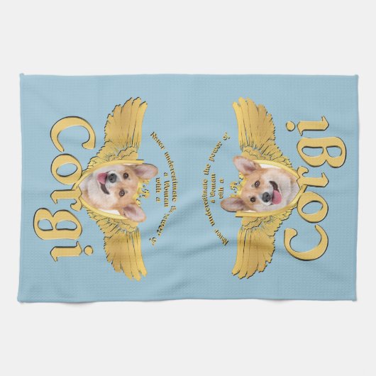 Corgi Power Kitchen Towel Theedoek (Horizontaal)