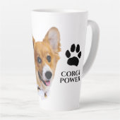 Corgi Power Latte Mug (Angle droit)