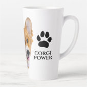 Corgi Power Latte Mug (Droite)