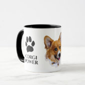 Corgi Power Mug (Devant gauche)