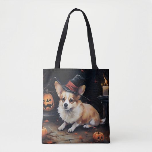 Corgi Pumpkins Halloween Eng Draagtas (Voorkant)