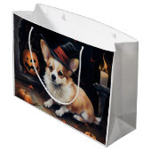 Corgi Pumpkins Halloween Eng Groot Cadeauzakje (Achterkant Gekanteld)