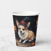 Corgi Pumpkins Halloween Eng Papieren Bekers (Achterkant)