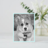 Corgi Puppy Briefkaart (Staand voorkant)