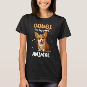 Corgi Puppy Corgi is mijn levende dier T-shirt